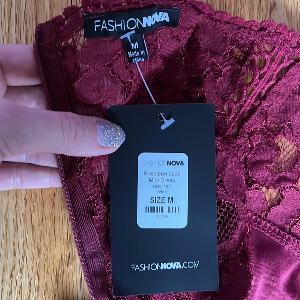 Fashion Nova Rosaleen Lace Midi Dress - Picture 11 of 14